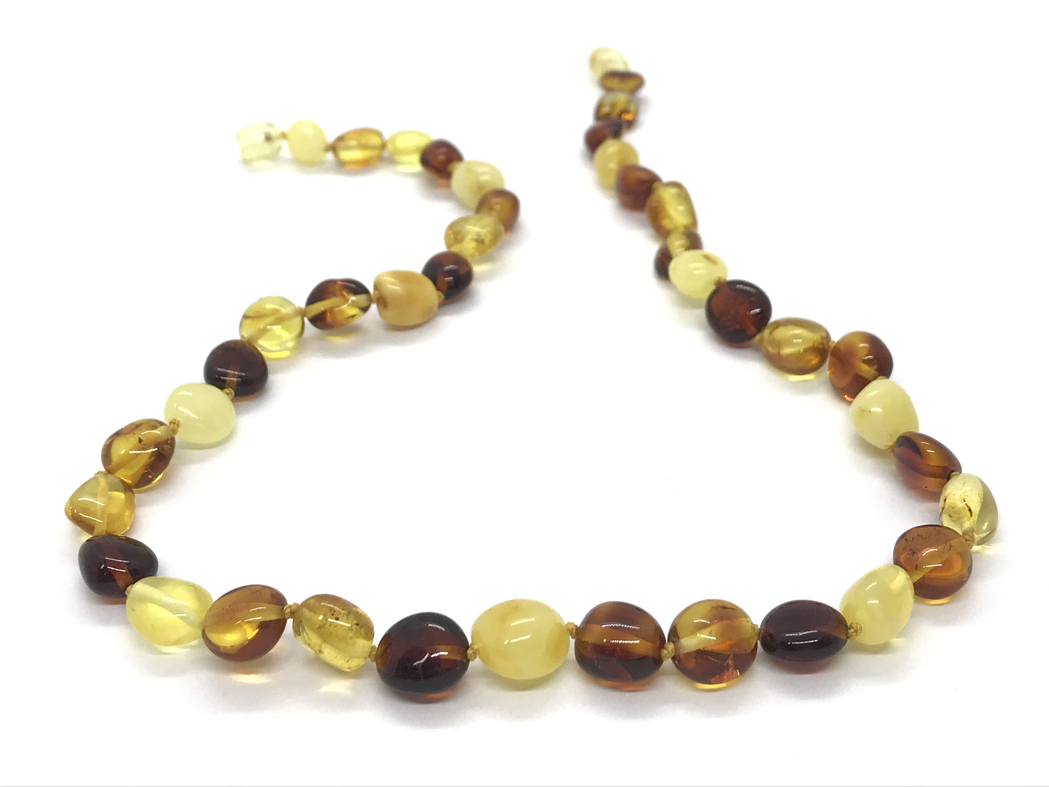 Multicolor Beads Baltic Amber Necklace N95